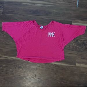 Victoria’s Secret PINK Crop Slouchy Shirt XS